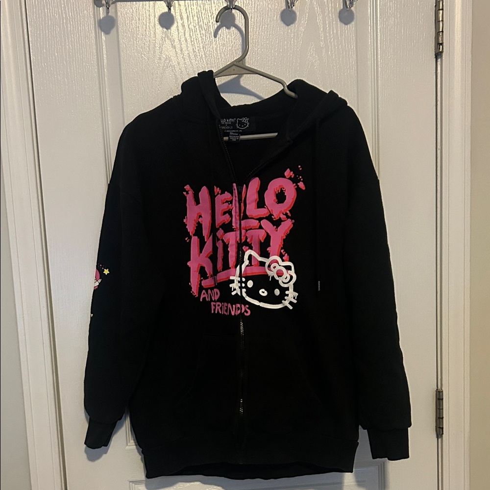 **SOLD** Hello Kitty Black Hoodie with Pink Accents
